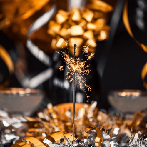 celebration from a winning business award entry